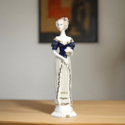 Victorian Lady Statue Home Decor | Porcelain Decor| Victorian Decor